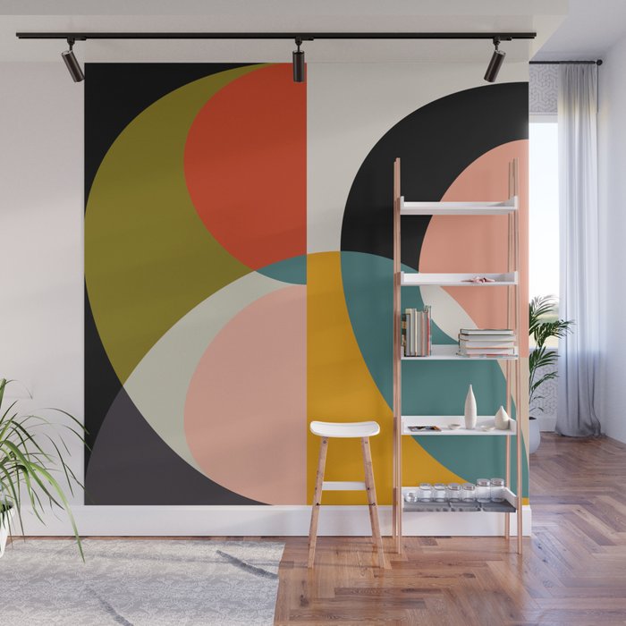 geometry shapes 3 Wall Mural Gallery Image 1