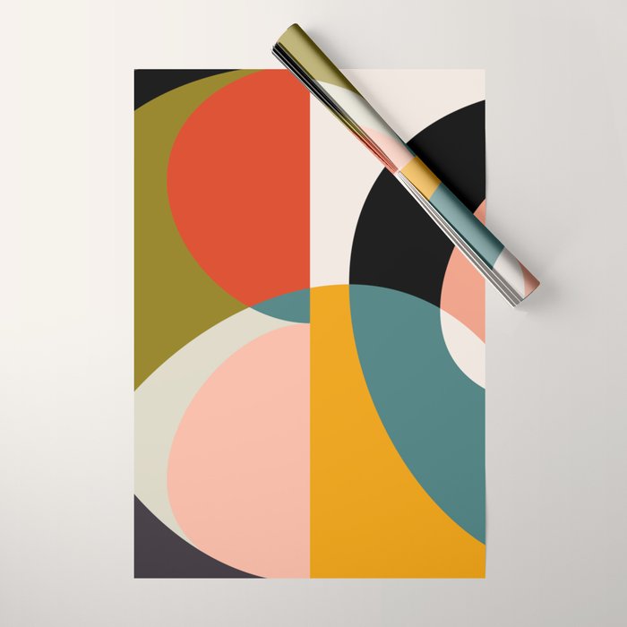 geometry shapes 3 Wrapping Paper Gallery Image 1