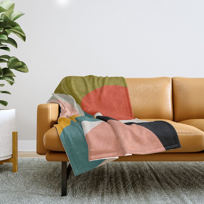 geometry shapes 3 Throw Blanket Gallery Image 1
