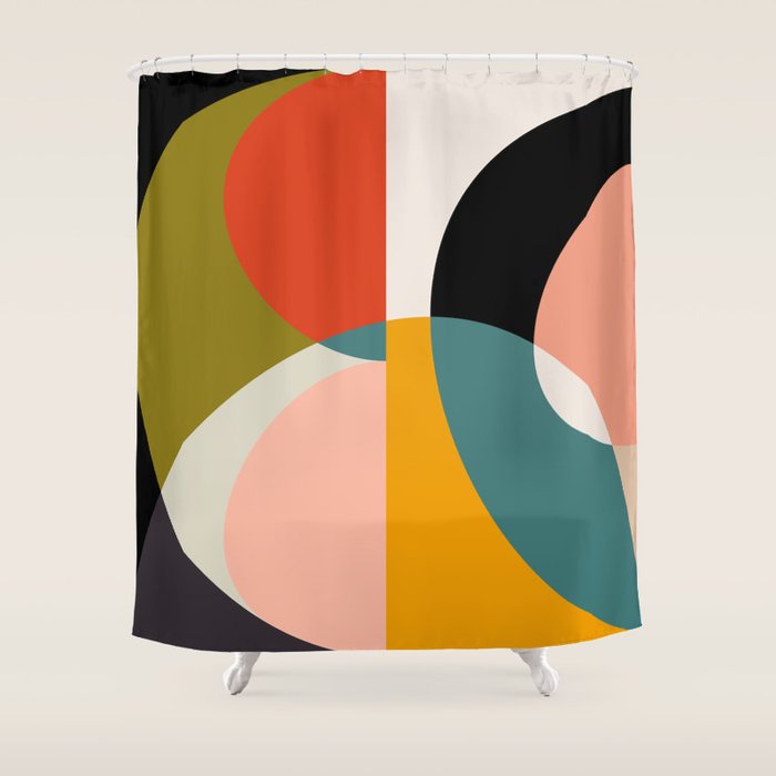 geometry shapes 3 Shower Curtain Gallery Image 1
