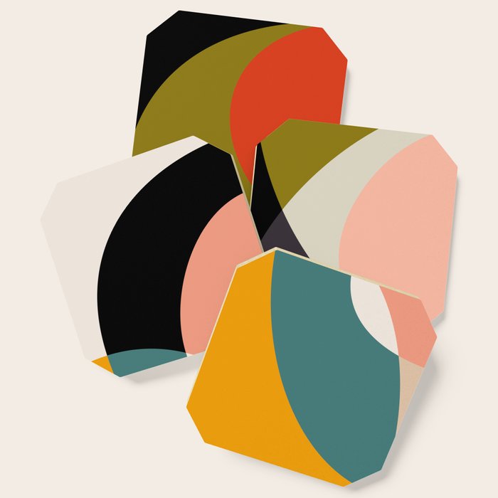 geometry shapes 3 Coaster Gallery Image 1