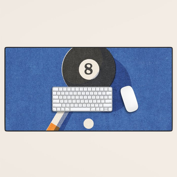BALLS / Billiards - ball 8 I Desk Mat Gallery Image 1