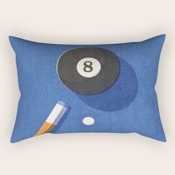 BALLS / Billiards - ball 8 I Rectangular Pillow Gallery Image 2