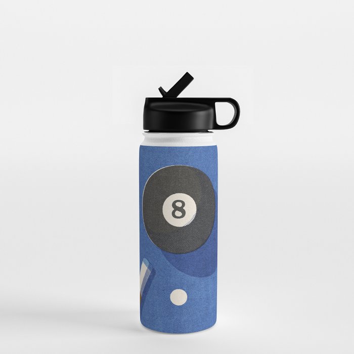 BALLS / Billiards - ball 8 I Water Bottle Gallery Image 1