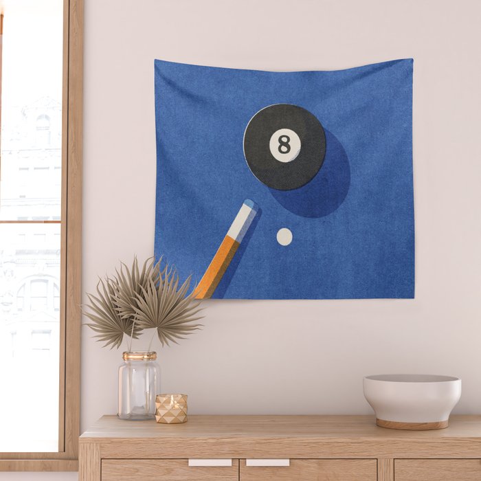 BALLS / Billiards - ball 8 I Wall Tapestry Gallery Image 2