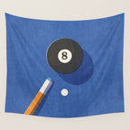 BALLS / Billiards - ball 8 I Wall Tapestry Gallery Image 4