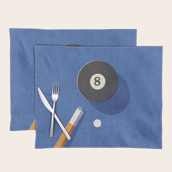 BALLS / Billiards - ball 8 I Placemat Gallery Image 1