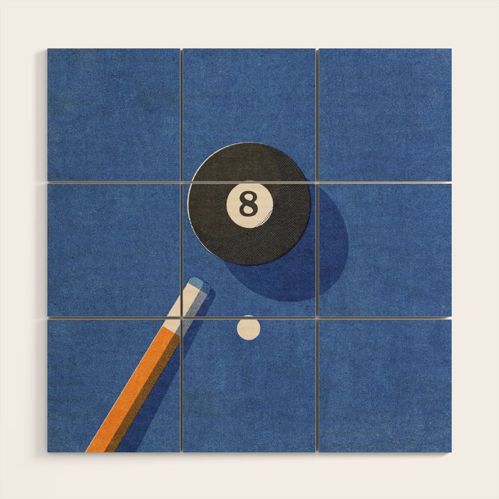 BALLS / Billiards - ball 8 I Wood Wall Art Gallery Image 1