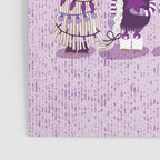 Let it gnome // monochromatic violet little Santa's helpers preparing for Christmas Poster Gallery Image 3