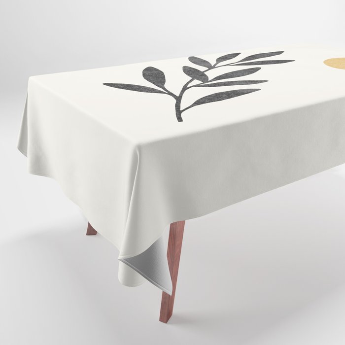 Leaf Sun 1 - Gold Black Tablecloth Gallery Image 1