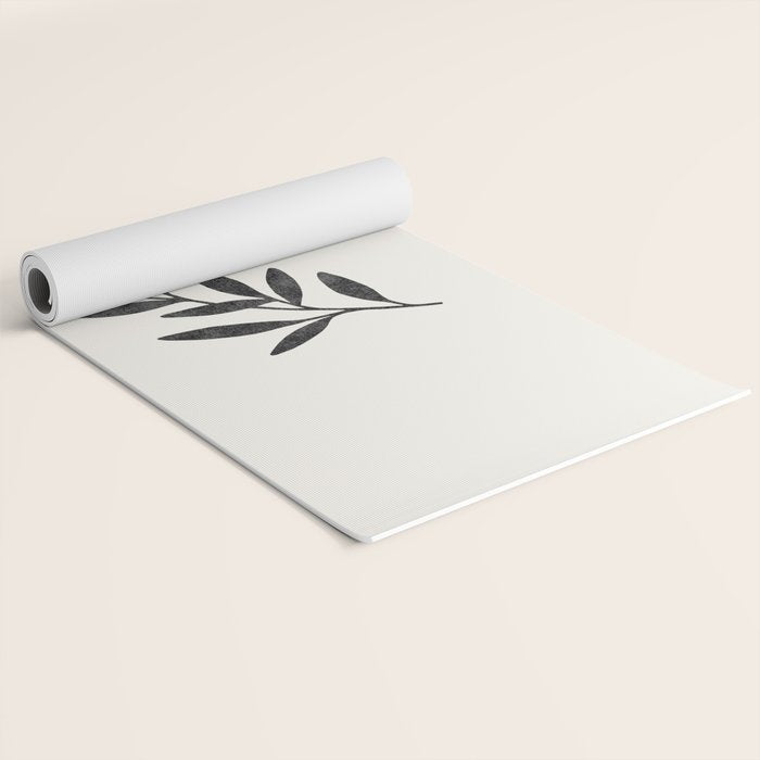 Leaf Sun 1 - Gold Black Yoga Mat Gallery Image 2