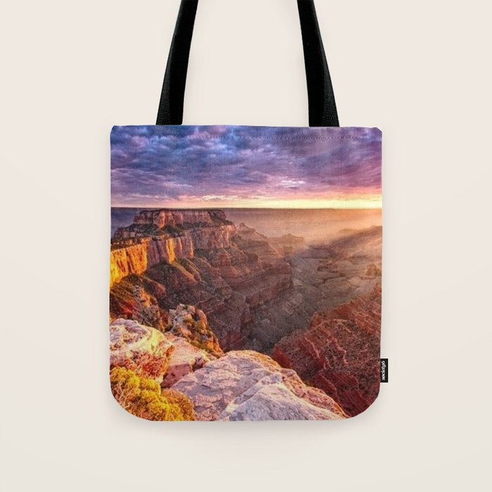 Purple Sunset at the Grand Canyon Tote Bag Gallery Image 1