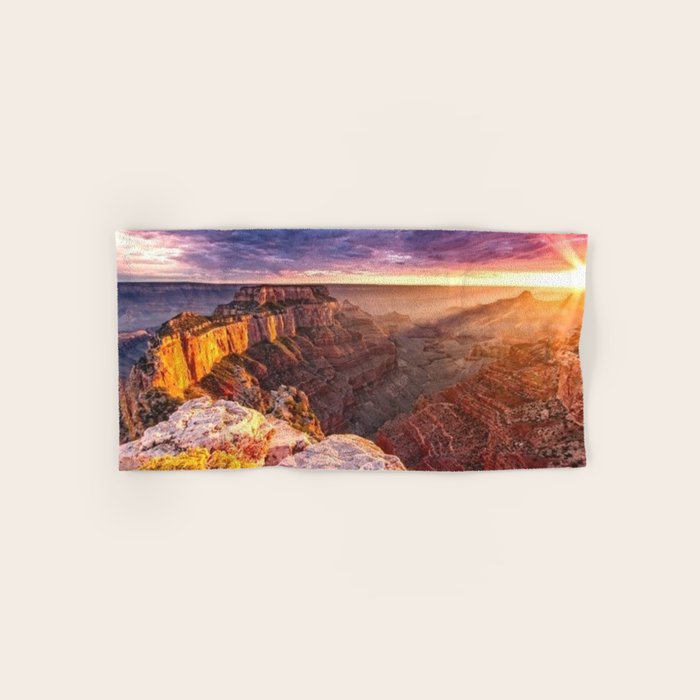 Purple Sunset at the Grand Canyon Towels Gallery Image 1