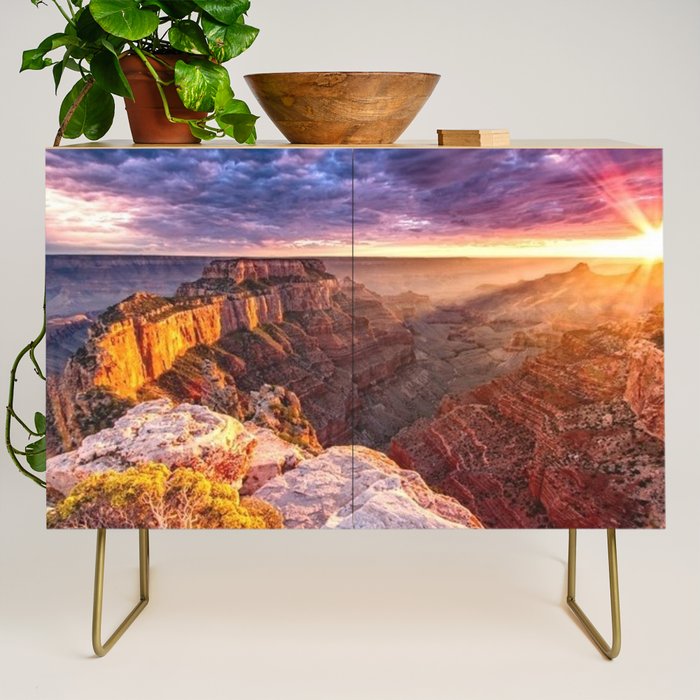 Purple Sunset at the Grand Canyon Credenza Gallery Image 1