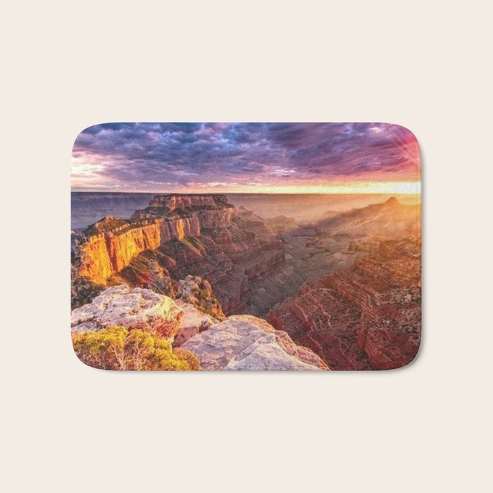 Purple Sunset at the Grand Canyon Bath Mat Gallery Image 1