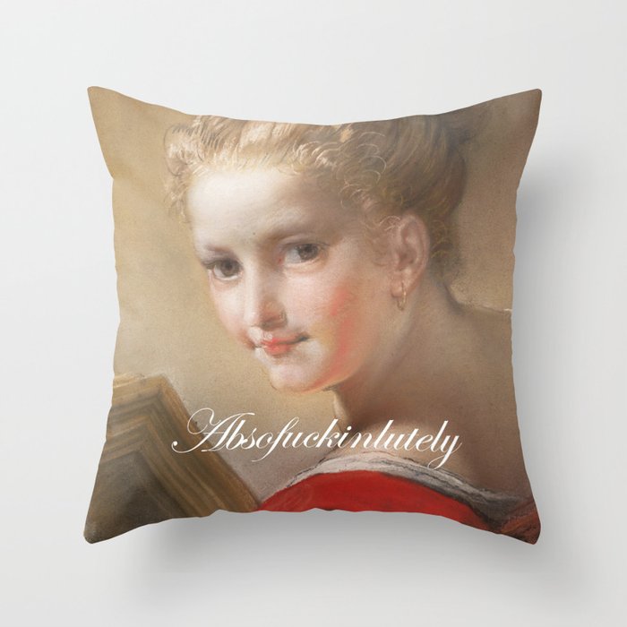 Absofuckinlutely Throw Pillow Gallery Image 1
