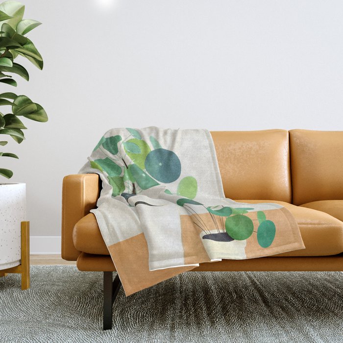 Colorful Branching Out 08 Throw Blanket Gallery Image 1
