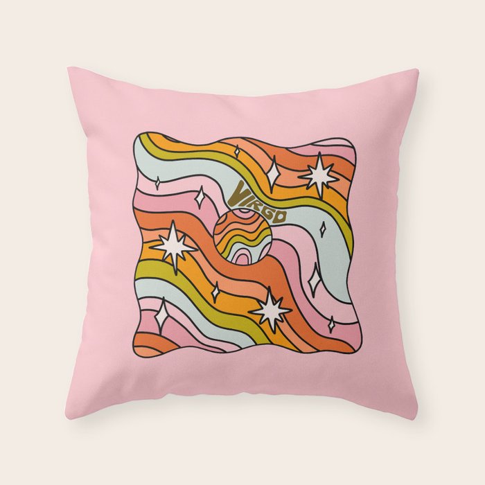 Virgo Planet Throw Pillow Gallery Image 6