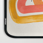 Mid Century Modern Abstract Colorful Art Ombre Magenta Yellow Circles Raindrops Geometric Pattern Laptop Sleeve Gallery Image 3