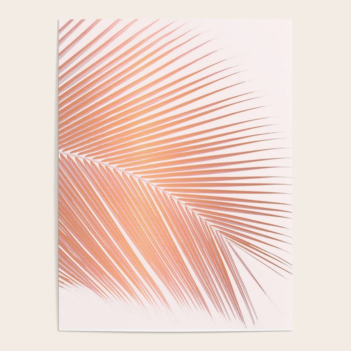 Palm leaf - copper pink Poster Gallery Image 4