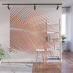 Palm leaf - copper pink Wall Mural Gallery Image 1