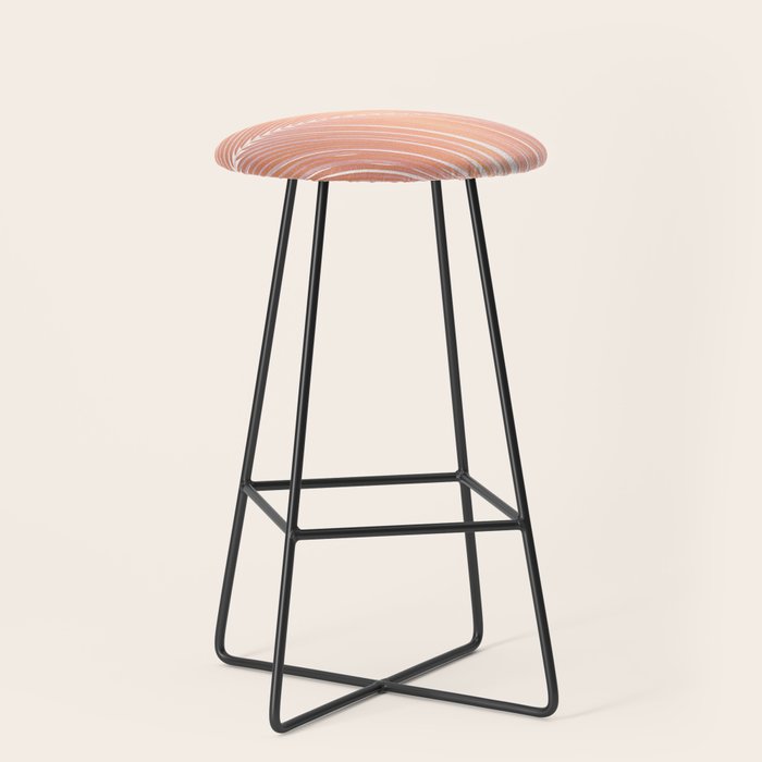 Palm leaf - copper pink Stool Gallery Image 1
