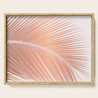 Palm leaf - copper pink Serving Tray Gallery Image 1