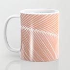 Palm leaf - copper pink Coffee Mug Gallery Image 3