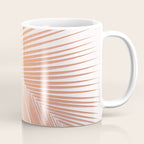 Palm leaf - copper pink Coffee Mug Gallery Image 1