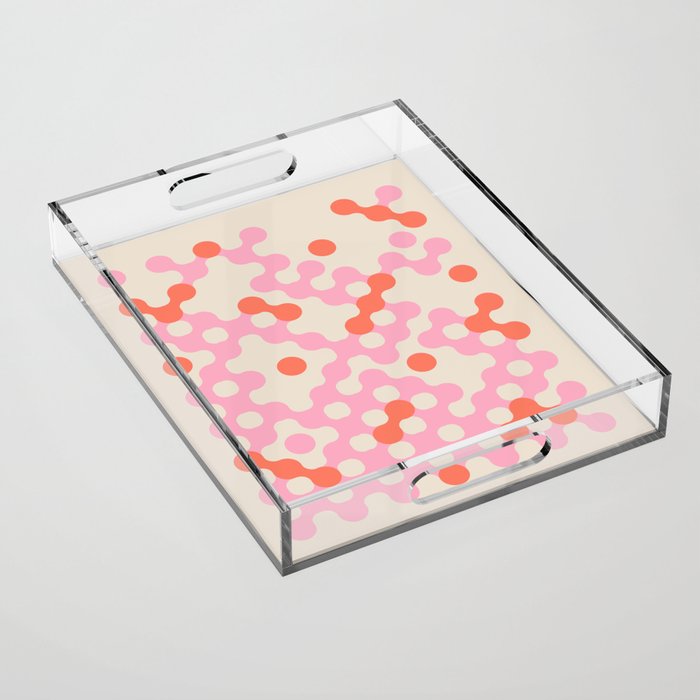 Circles: PATTERN 01 | The Peach Edition Acrylic Tray Gallery Image 1