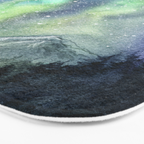 Northern Lights Magic Mountains Bath Mat Gallery Image 3