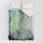 Northern Lights Magic Mountains Duvet Cover Gallery Image 6