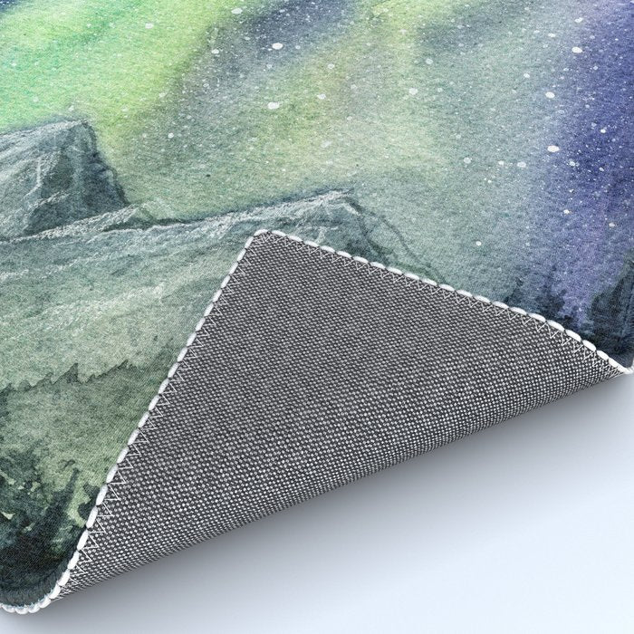 Northern Lights Magic Mountains Rug Gallery Image 4