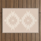Southwestern Minimalism - Neutral Pink Outdoor Rug Gallery Image 1