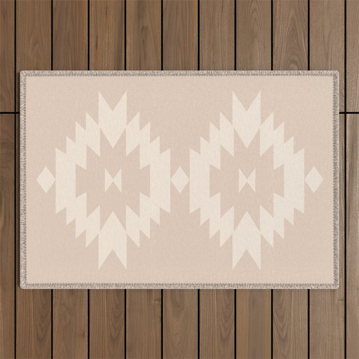 Southwestern Minimalism - Neutral Pink Outdoor Rug Gallery Image 1