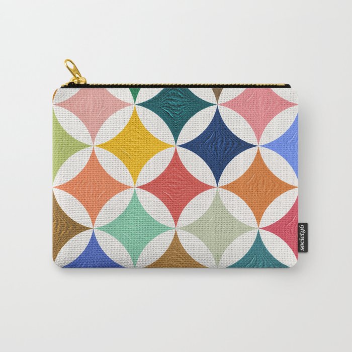 Eclipse Pattern - Rainbow Palette Carry All Pouch Gallery Image 1