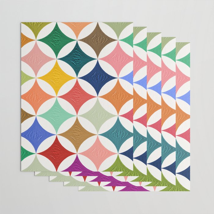 Eclipse Pattern - Rainbow Palette Wrapping Paper Gallery Image 3