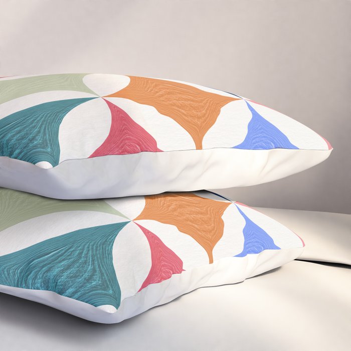 Eclipse Pattern - Rainbow Palette Pillow Sham Gallery Image 3