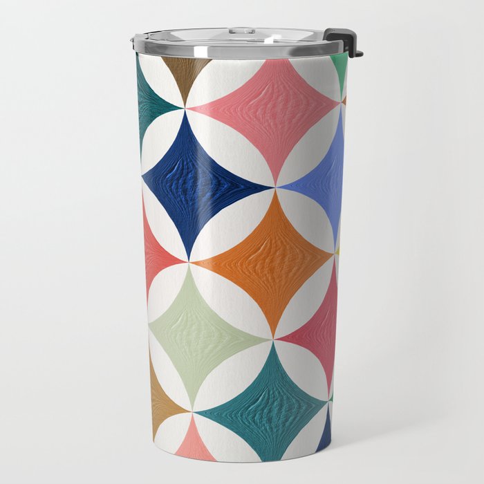 Eclipse Pattern - Rainbow Palette Travel Mug Gallery Image 2