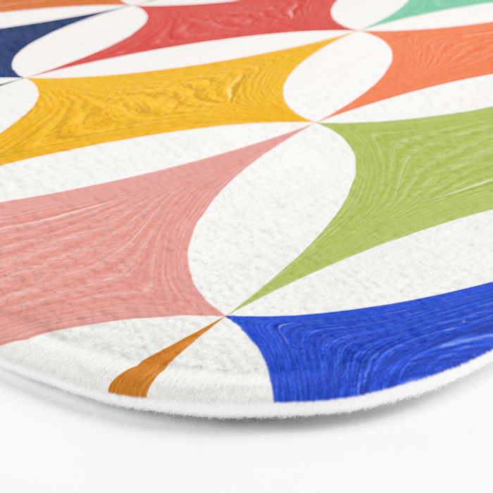 Eclipse Pattern - Rainbow Palette Bath Mat Gallery Image 3