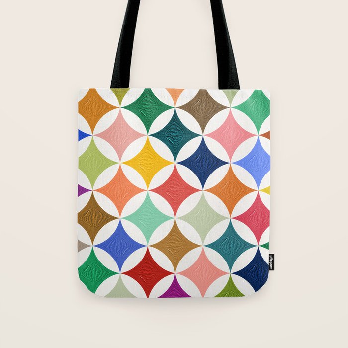 Eclipse Pattern - Rainbow Palette Tote Bag Gallery Image 1