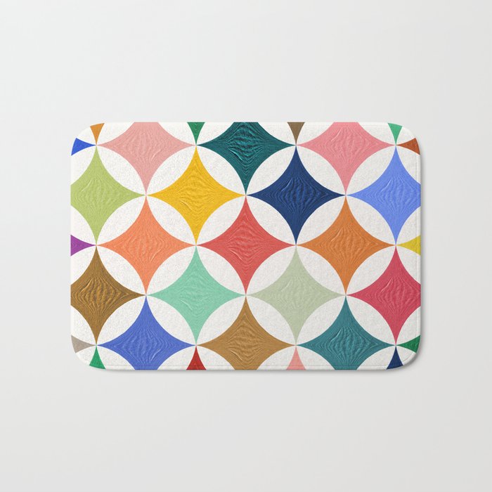 Eclipse Pattern - Rainbow Palette Bath Mat Gallery Image 1