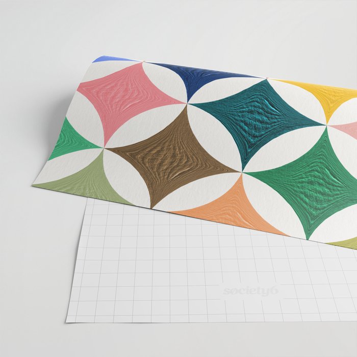 Eclipse Pattern - Rainbow Palette Wrapping Paper Gallery Image 2