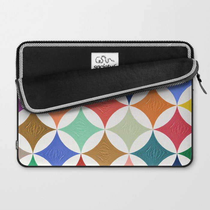 Eclipse Pattern - Rainbow Palette Laptop Sleeve Gallery Image 2