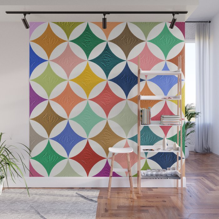 Eclipse Pattern - Rainbow Palette Wall Mural Gallery Image 1