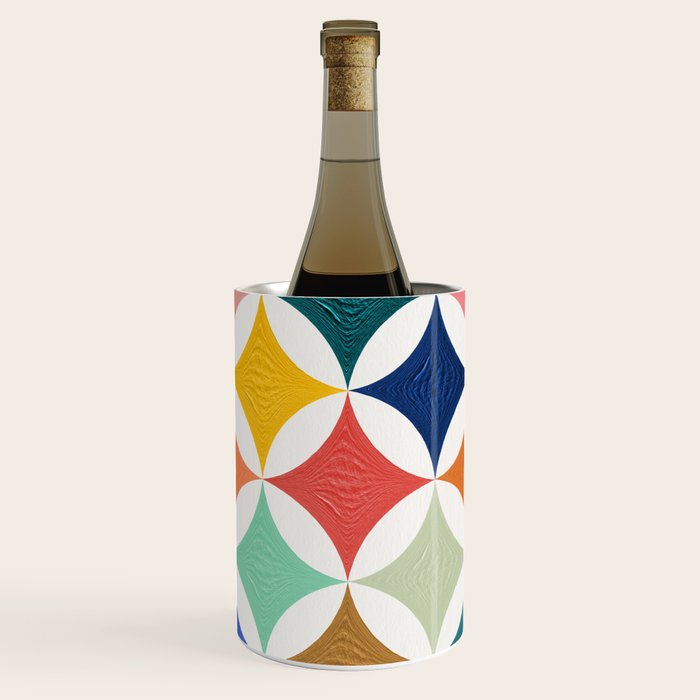 Eclipse Pattern - Rainbow Palette Wine Chiller Gallery Image 1
