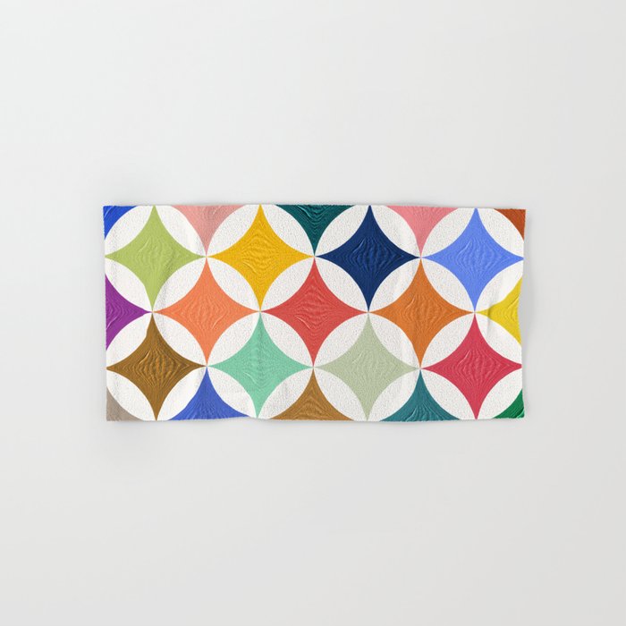 Eclipse Pattern - Rainbow Palette Bath Towel Gallery Image 1