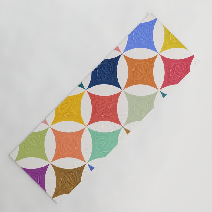 Eclipse Pattern - Rainbow Palette Yoga Mat Gallery Image 1