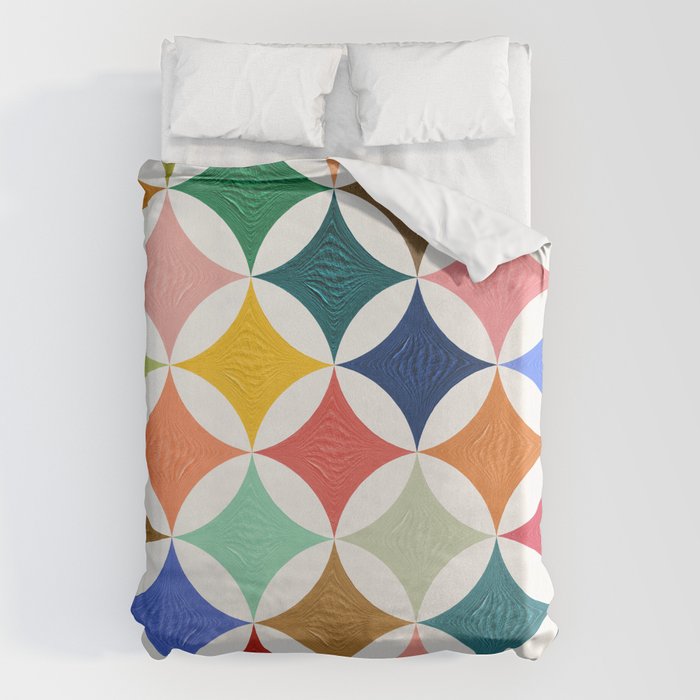 Eclipse Pattern - Rainbow Palette Duvet Cover Gallery Image 1