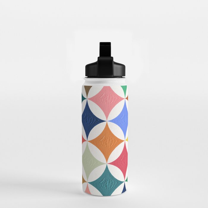 Eclipse Pattern - Rainbow Palette Water Bottle Gallery Image 2